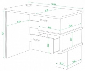 Стол письменный Домино СД-15 С в Нижневартовске - nizhnevartovsk.mebel24.online | фото 2