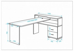 Стол письменный Домино СР-620/180 C в Нижневартовске - nizhnevartovsk.mebel24.online | фото 2