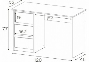 Стол письменный Идена в Нижневартовске - nizhnevartovsk.mebel24.online | фото 4