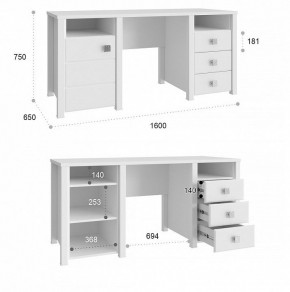 Стол письменный Изабель ИЗ-41К в Нижневартовске - nizhnevartovsk.mebel24.online | фото 5