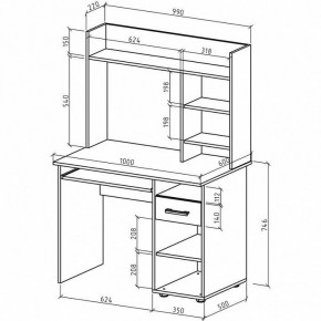 Стол письменный Остин в Нижневартовске - nizhnevartovsk.mebel24.online | фото 3