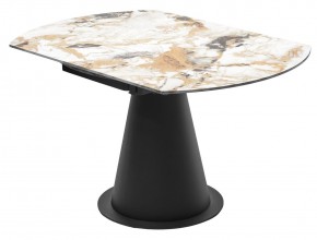 Стол TERAMO 135 GLOSS GRAND JADE SOLID CERAMIC, керамика, поворотн.механизм / Черный каркас, ®DISAUR в Нижневартовске - nizhnevartovsk.mebel24.online | фото 11