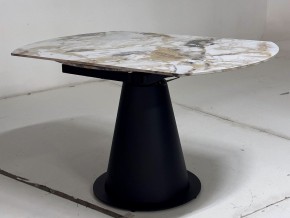 Стол TERAMO 135 GLOSS GRAND JADE SOLID CERAMIC, керамика, поворотн.механизм / Черный каркас, ®DISAUR в Нижневартовске - nizhnevartovsk.mebel24.online | фото 9