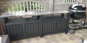 Столик для барбекю 415 Л (Unity Chef 415 L) графит в Нижневартовске - nizhnevartovsk.mebel24.online | фото 1