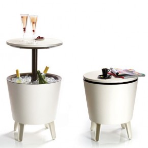 Столик-холодильник COOL BAR крем-шоколад в Нижневартовске - nizhnevartovsk.mebel24.online | фото 1