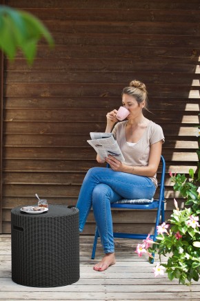 Столик-холодильник Кул-Стул (Cool stool) графит в Нижневартовске - nizhnevartovsk.mebel24.online | фото 1