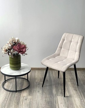 Стул CHIC HE622-01/ HE622-05 топленое молоко, ткань/ черный каркас М-City в Нижневартовске - nizhnevartovsk.mebel24.online | фото 3