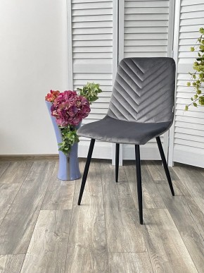 Стул DUKE BLUVEL-14 GREY, велюр / черный каркас М-City в Нижневартовске - nizhnevartovsk.mebel24.online | фото 4