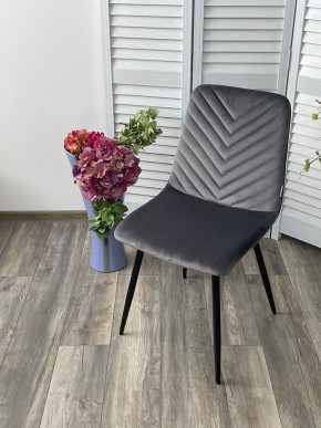 Стул DUKE BLUVEL-14 GREY, велюр / черный каркас М-City в Нижневартовске - nizhnevartovsk.mebel24.online | фото 5