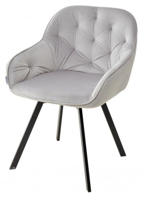 Стул GALE 360 град. поворот. BLUVEL-03 LIGHT GREY, велюр/ черный каркас, М-City в Нижневартовске - nizhnevartovsk.mebel24.online | фото 1