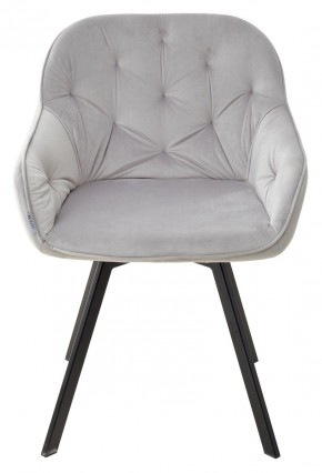 Стул GALE 360 град. поворот. BLUVEL-03 LIGHT GREY, велюр/ черный каркас, М-City в Нижневартовске - nizhnevartovsk.mebel24.online | фото 3