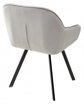 Стул GALE 360 град. поворот. BLUVEL-03 LIGHT GREY, велюр/ черный каркас, М-City в Нижневартовске - nizhnevartovsk.mebel24.online | фото 4