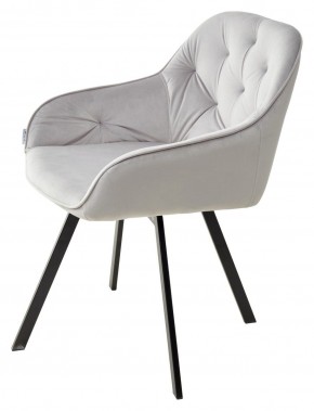 Стул GALE 360 град. поворот. BLUVEL-03 LIGHT GREY, велюр/ черный каркас, М-City в Нижневартовске - nizhnevartovsk.mebel24.online | фото 5