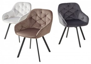 Стул GALE 360 град. поворот. BLUVEL-14 GREY, велюр/ черный каркас, М-City в Нижневартовске - nizhnevartovsk.mebel24.online | фото 2