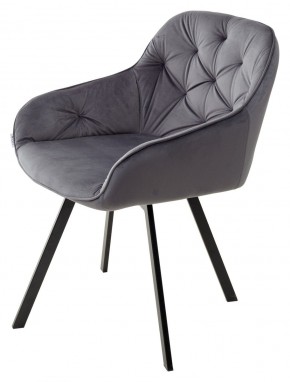 Стул GALE 360 град. поворот. BLUVEL-14 GREY, велюр/ черный каркас, М-City в Нижневартовске - nizhnevartovsk.mebel24.online | фото 5