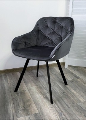 Стул GALE 360 град. поворот. BLUVEL-14 GREY, велюр/ черный каркас, М-City в Нижневартовске - nizhnevartovsk.mebel24.online | фото 6