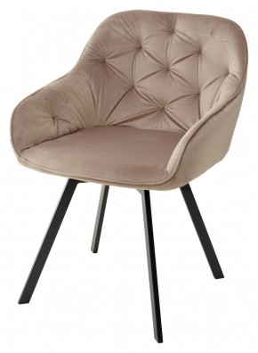 Стул GALE 360 град. поворот. BLUVEL-40 BEIGE, велюр/ черный каркас, М-City в Нижневартовске - nizhnevartovsk.mebel24.online | фото 1