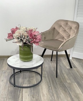 Стул GALE 360 град. поворот. BLUVEL-40 BEIGE, велюр/ черный каркас, М-City в Нижневартовске - nizhnevartovsk.mebel24.online | фото 2