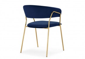 Стул на металлокаркасе Kamelia 1 dark blue / gold в Нижневартовске - nizhnevartovsk.mebel24.online | фото 4