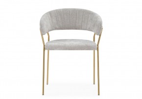 Стул на металлокаркасе Kamelia 1 light gray fabric / gold в Нижневартовске - nizhnevartovsk.mebel24.online | фото 3