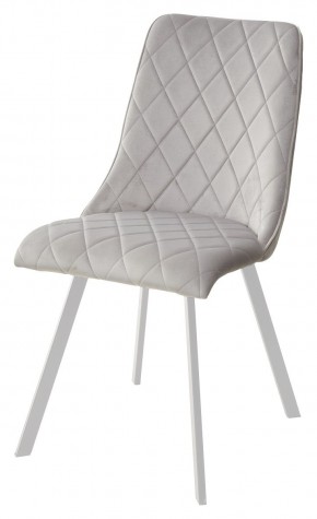 Стул TYCOON BLUVEL-03 LIGHT GREY / белый каркас М-City в Нижневартовске - nizhnevartovsk.mebel24.online | фото 1