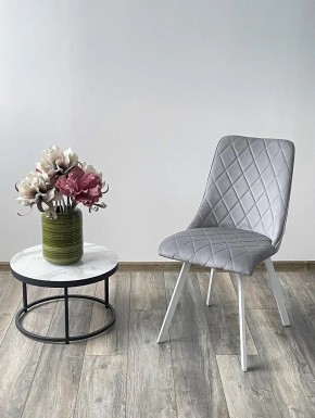 Стул TYCOON BLUVEL-03 LIGHT GREY / белый каркас М-City в Нижневартовске - nizhnevartovsk.mebel24.online | фото 2