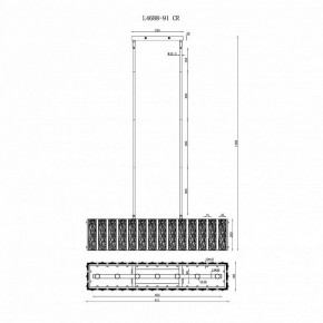 Светильник на штанге iLamp Panorama L4688-91 CR в Нижневартовске - nizhnevartovsk.mebel24.online | фото 2