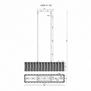 Светильник на штанге iLamp Panorama L4688-91 SGD в Нижневартовске - nizhnevartovsk.mebel24.online | фото 2