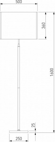 Торшер Eurosvet Notturno 01163/1 черный в Нижневартовске - nizhnevartovsk.mebel24.online | фото 2