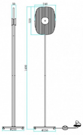 Торшер Maytoni Eclipse MOD152FL-L1BK в Нижневартовске - nizhnevartovsk.mebel24.online | фото 2