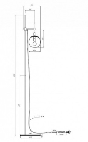 Торшер Maytoni Erich MOD221-FL-01-N в Нижневартовске - nizhnevartovsk.mebel24.online | фото 3