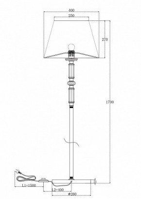 Торшер Maytoni Riverside MOD018FL-01CH в Нижневартовске - nizhnevartovsk.mebel24.online | фото 2