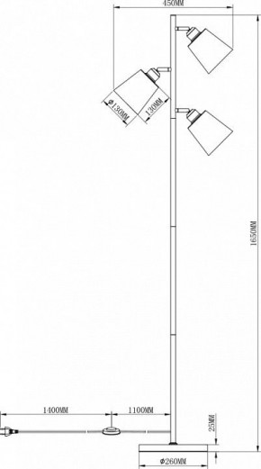 Торшер Moderli Floor V3050-3F в Нижневартовске - nizhnevartovsk.mebel24.online | фото