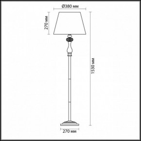 Торшер Odeon Light Gaellori 3393/1F в Нижневартовске - nizhnevartovsk.mebel24.online | фото 3