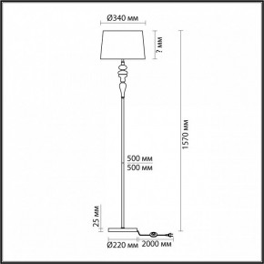 Торшер Odeon Light Homi 5040/1F в Нижневартовске - nizhnevartovsk.mebel24.online | фото 4