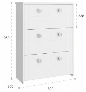 Тумба для обуви Изабель ИЗ-55К в Нижневартовске - nizhnevartovsk.mebel24.online | фото 3