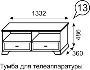 Тумба для телеаппаратуры Венеция 13 бодега в Нижневартовске - nizhnevartovsk.mebel24.online | фото 2