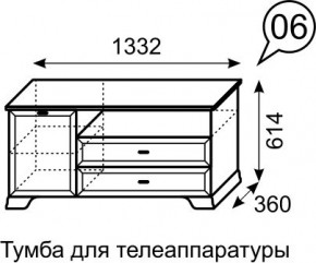 Тумба для телеаппаратуры Венеция 6 бодега в Нижневартовске - nizhnevartovsk.mebel24.online | фото 3