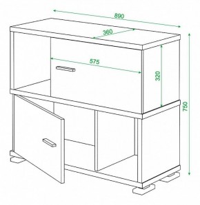 Тумба комбинированная Домино СБ-30/2 в Нижневартовске - nizhnevartovsk.mebel24.online | фото 2