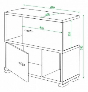 Тумба комбинированная Домино СБ-30/2 в Нижневартовске - nizhnevartovsk.mebel24.online | фото 3