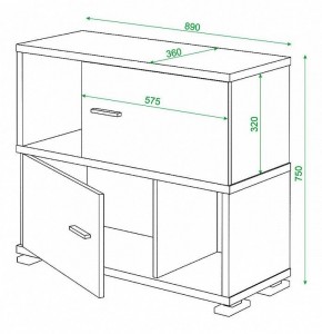 Тумба комбинированная Домино СБ-30/2 в Нижневартовске - nizhnevartovsk.mebel24.online | фото 3