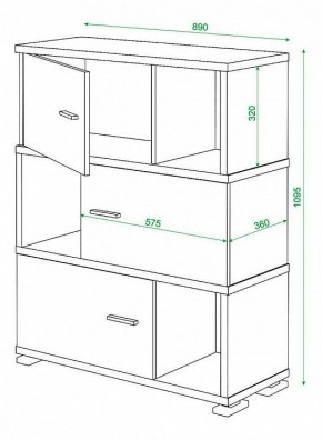 Тумба комбинированная Домино СБ-30/3 в Нижневартовске - nizhnevartovsk.mebel24.online | фото 3