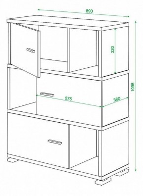 Тумба комбинированная Домино СБ-30/3 в Нижневартовске - nizhnevartovsk.mebel24.online | фото 3