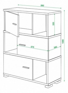 Тумба комбинированная Домино СБ-30/3 в Нижневартовске - nizhnevartovsk.mebel24.online | фото 2