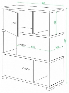 Тумба комбинированная Домино СБ-30/3 в Нижневартовске - nizhnevartovsk.mebel24.online | фото 3