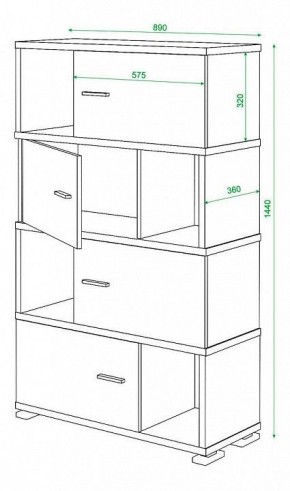 Тумба комбинированная Домино СБ-30/4 в Нижневартовске - nizhnevartovsk.mebel24.online | фото 3