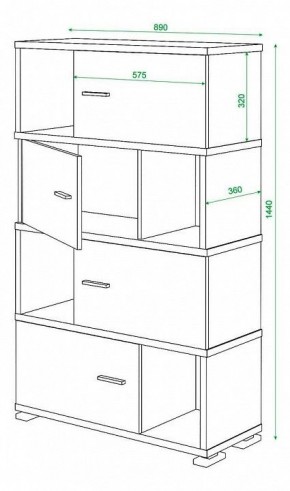 Тумба комбинированная Домино СБ-30/4 в Нижневартовске - nizhnevartovsk.mebel24.online | фото 3