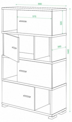 Тумба комбинированная Домино СБ-30/4 в Нижневартовске - nizhnevartovsk.mebel24.online | фото 3