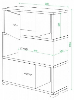 Тумба комбинированная СБ-30/3 в Нижневартовске - nizhnevartovsk.mebel24.online | фото 2