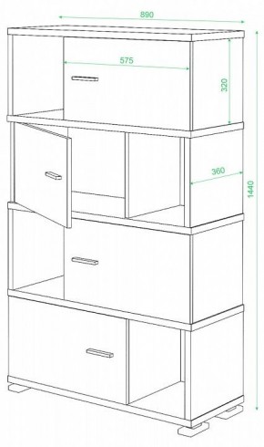 Тумба комбинированная СБ-30/4 в Нижневартовске - nizhnevartovsk.mebel24.online | фото 2